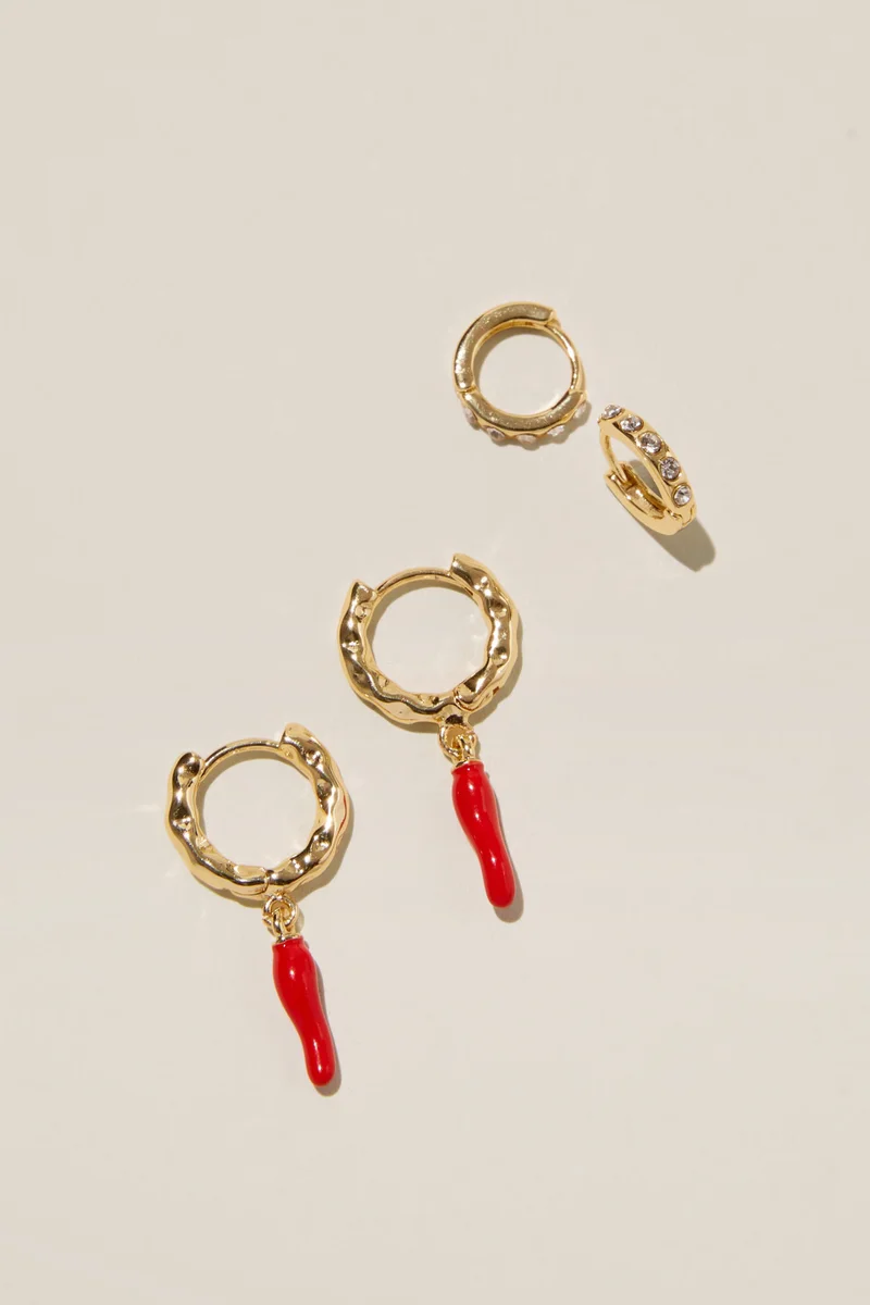 روبي 2Pk Mid Earring